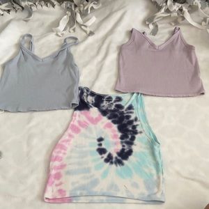 Three American Eagle tank tops